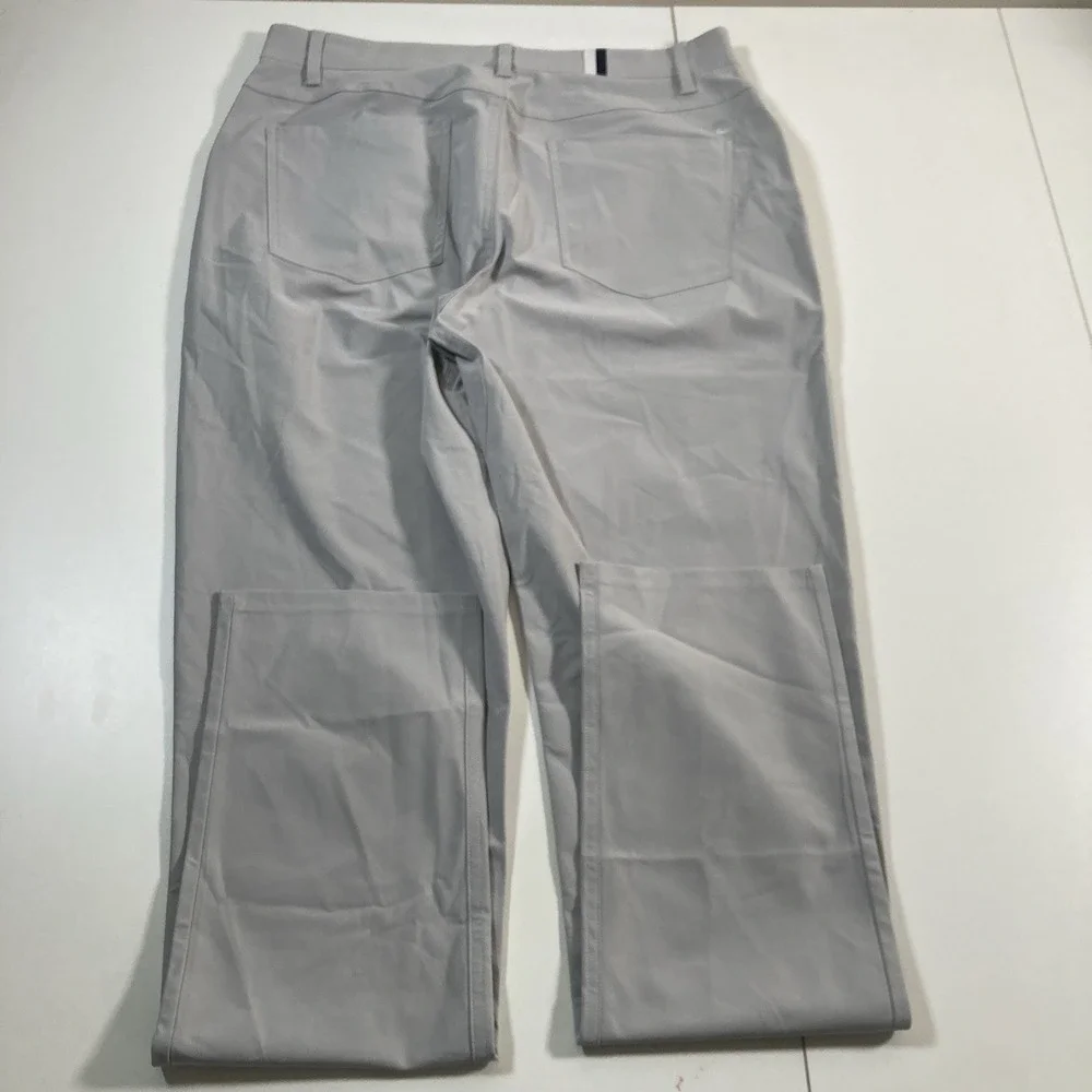 NEW Rhoback Delta Performance Pants 32x34 Gray Golf Stretch Chino NWOT
